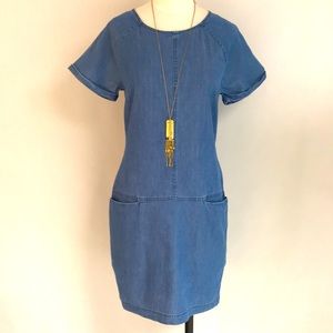Divided Blue Mini Dress